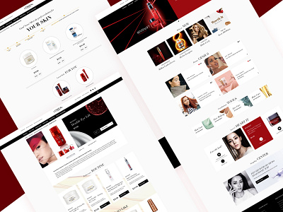 L'oreal Official Website Redesign cosmetics design ecommerce interface loreal makeup official website uiux web deisgn website