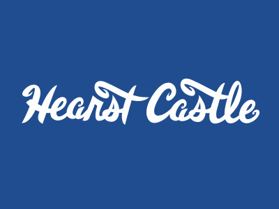 Hearst Castle castle hearst castle type typography