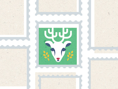 Early Holiday Shenanigans deer holiday postage postage stamp reindeer stamp winter