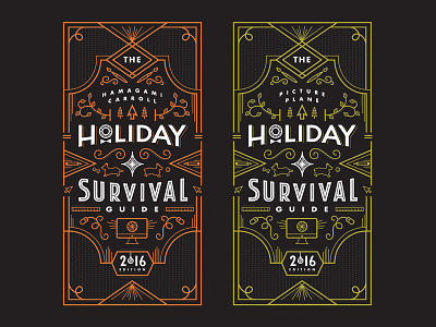 Holiday Survival Guide 2016 Edition card design guide holiday holiday card illustration letter mail survival