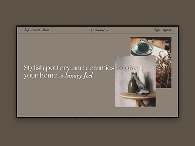 Ceramics Landing Page