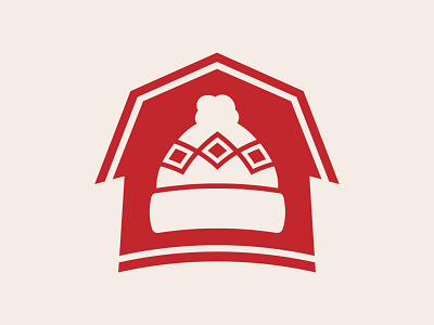 Beanie Barn Logo apparel barn beanie beanie barn branding christmas farm hat holiday icon illustration logo vector winter