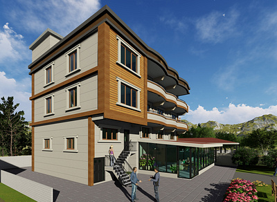 A.Ö House 3d model design facade design house lumion render revit