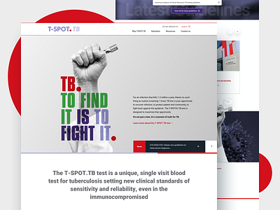 T-Spot Homepage agency healthcare landingpage purple sketch ui ux website website design wordpress