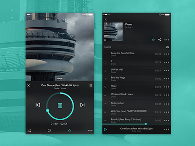 Daily UI Day 009 - Music Player 