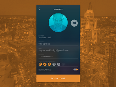 Daily UI Day 007 - Settings Screen 007 application daily ui day 007 day ui challenge design interface ios settings screen sketch ui ux