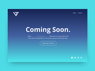 Daily UI Day 048 - Coming Soon 