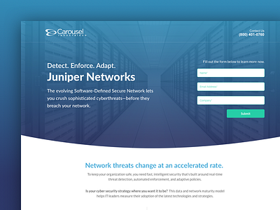 Juniper Networks Landing Page