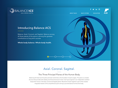 Balance ACS Landing Page