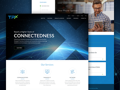 TPx Homepage Design