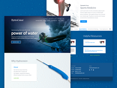 HydroCision Homepage Design