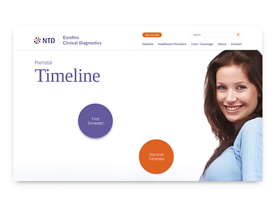 Interactive Prenatal Timeline animation healthcare interactive invision invision studio sketch timeline web animation web design
