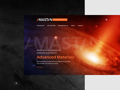 Amastan Website agency interface landing page manufacturing modern orange responsive sketch sketchapp space ui design ui ux web designer website wordpress