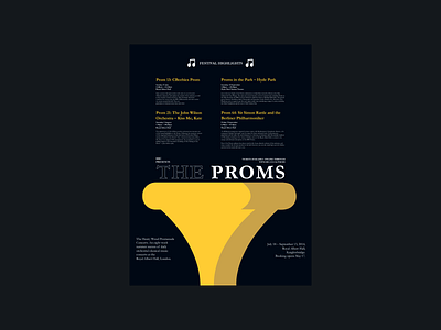 The Proms Typography Poster design illustration illustrator poster vector