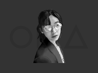 Photoshop Painting Portrait of Hoyeon Jung (Squid Game) design graphic design illustration