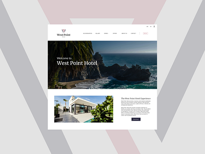 West Point Hotel Web & Logo Design branding design graphic design illustration logo ui ux website