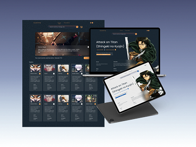 Scanime Anime List Web Design by Joshua Reyes on Dribbble