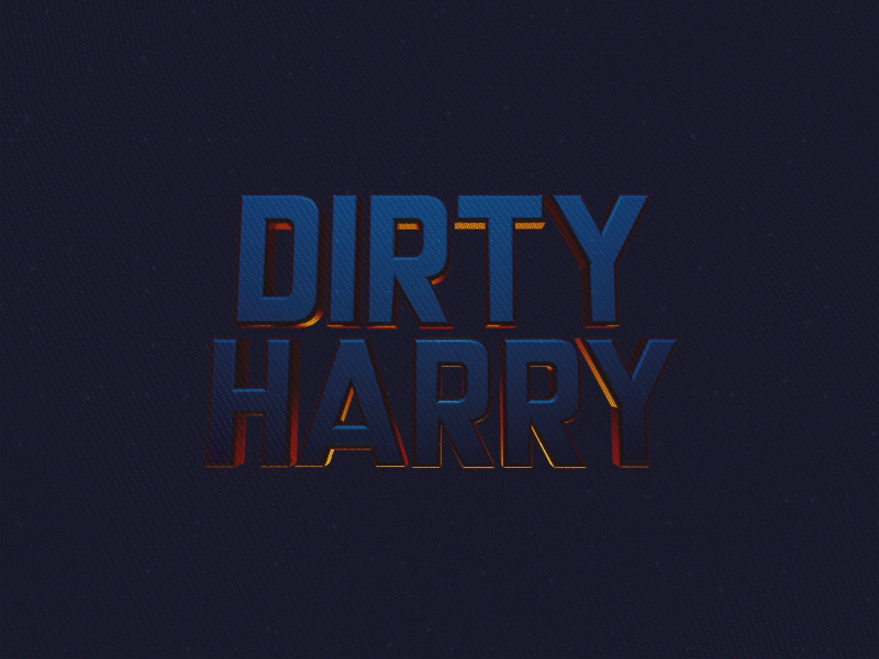 Dirty Harry Open Titles Redesign 3d art direction c4d design photoshop styleframe