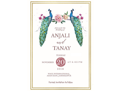 Anjali and Tanay's Wedding E-Vite