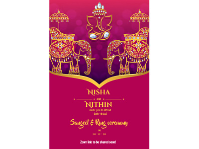 Nisha and Nithin 's Sangeet and RIng Ceremony