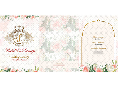 Itinerary Design ( Front Pages) customized customized invites design digital cards digital floral invite digital invite ecard graphic design itinerary