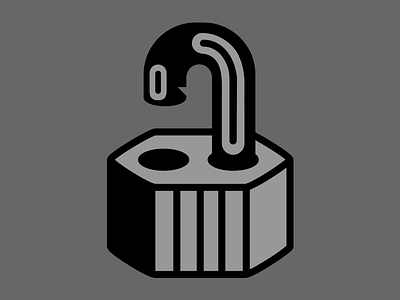 Padlock doodle glyph icon illustrator photoshop sketch