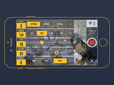 InstantReplay Camera Tagger (iOS) app camera football interface ios sports tagging