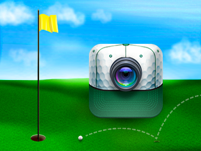 Coach's Eye golf icon (Masters Tournament edition) golf hat landscape lens