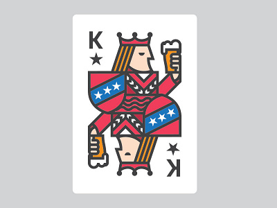 Trump Card beer cards simple thicklines