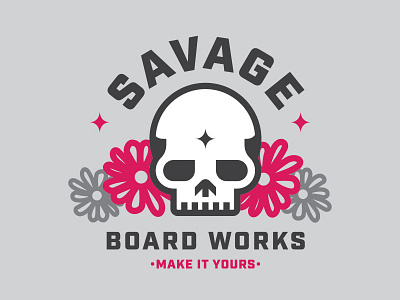 Savage Board Works board pink savage simple skate sparkle thicklines
