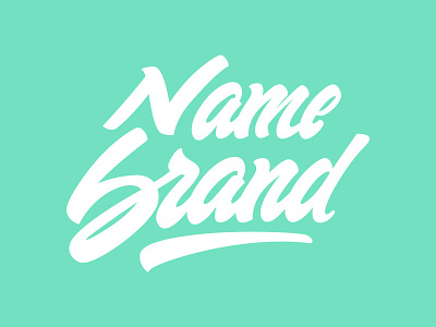 Name Brand Lettering lettering logotype name brand