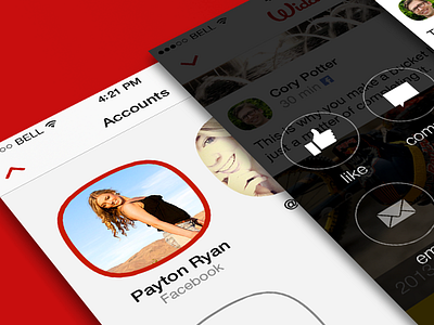 Widdle App Ui app dashboard interaction ios iphone menu screenshot social network stream ui widdle