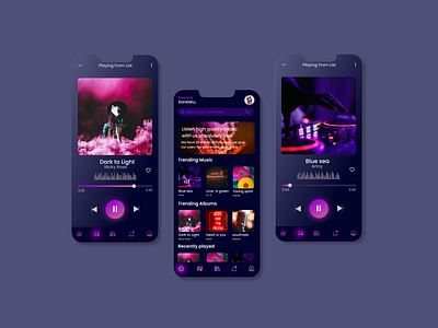 Music App UI by Sumit Singh on Dribbble