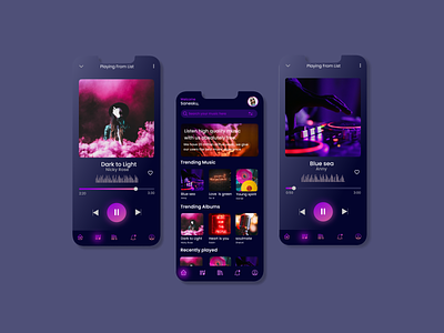 Music App UI challenge dailyui design ui