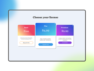 Pricing 030 challenge dailyui design ui