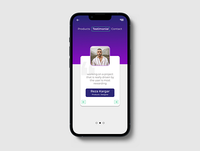 Testimonials 039 challenge dailyui design