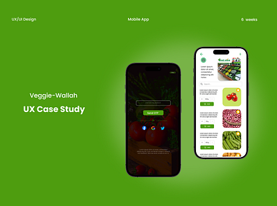 Vegitable Home Delivery App app design case study casestudy product ui ux