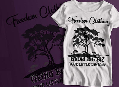 tree design branding design fiverr freedom clothing freelancer graphic design illustration illustrations logo t shirt designer tree vector