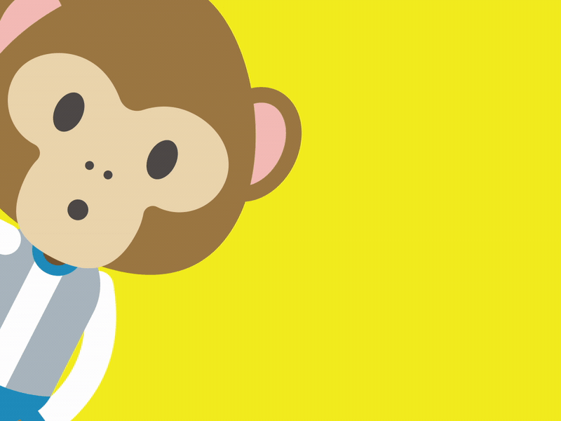 Monkey selfie after effects animation bodymovin character lottie monkey motion graphics selfie shape layers