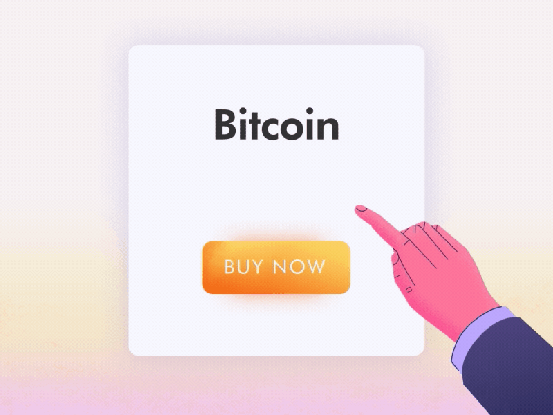 BRD - Bitcoin after effects bitcoin button coin crypto currency form hand motion graphics rig