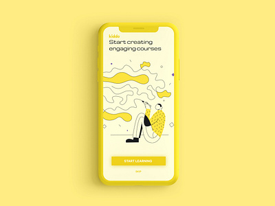 Kiddo | Onboarding app clean concept design illustration minimal mobile typography ui ux