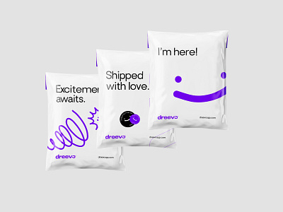 Dreevo | Shipping Parcels brand branding clean design ecommerce ecommerce design flat illustration logo minimal shipping shipping company typography vector