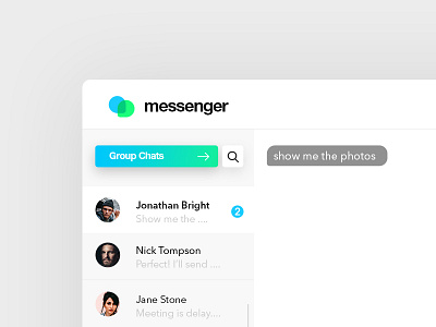 Windows Live Messenger Redesign Concept app chat chat app chat bubble clean concept design desktop desktop app messenger messenger app minimal minimal app modern redesign ui ux