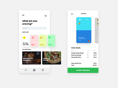 Food Ordering App clean concept design flat food food app food ordering app iphone minimal modern modern ui order payment payment app samsung ui uiux design uiuxdesigner ux uxui