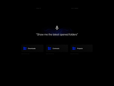 Carbon OS | Voice Command app clean concept design future futuristic minimal smart smart home ui uiuxdesign ux web