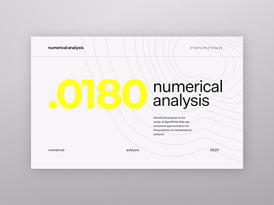 Numerical Analysis Light Mode app clean concept font landing landing page minimal typography ui uidesign ux uxdesign web webdesign website