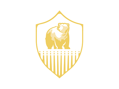 Bear Security Logo bear gold logo shield
