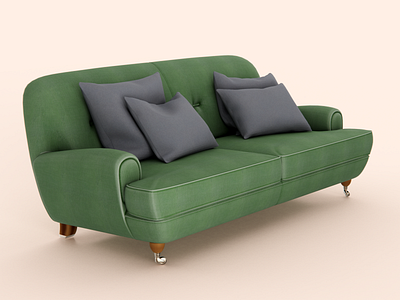 the Sofa model 3d illustration visualisation