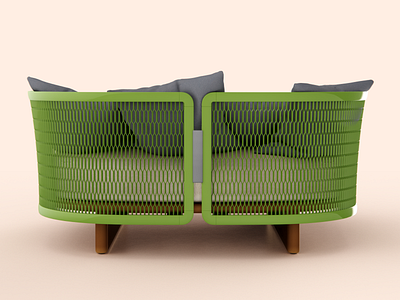 the Sofa model 3d branding illustration visualisation