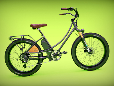 the ModBikes e-bike 3d branding design illustration keyshot visualisation